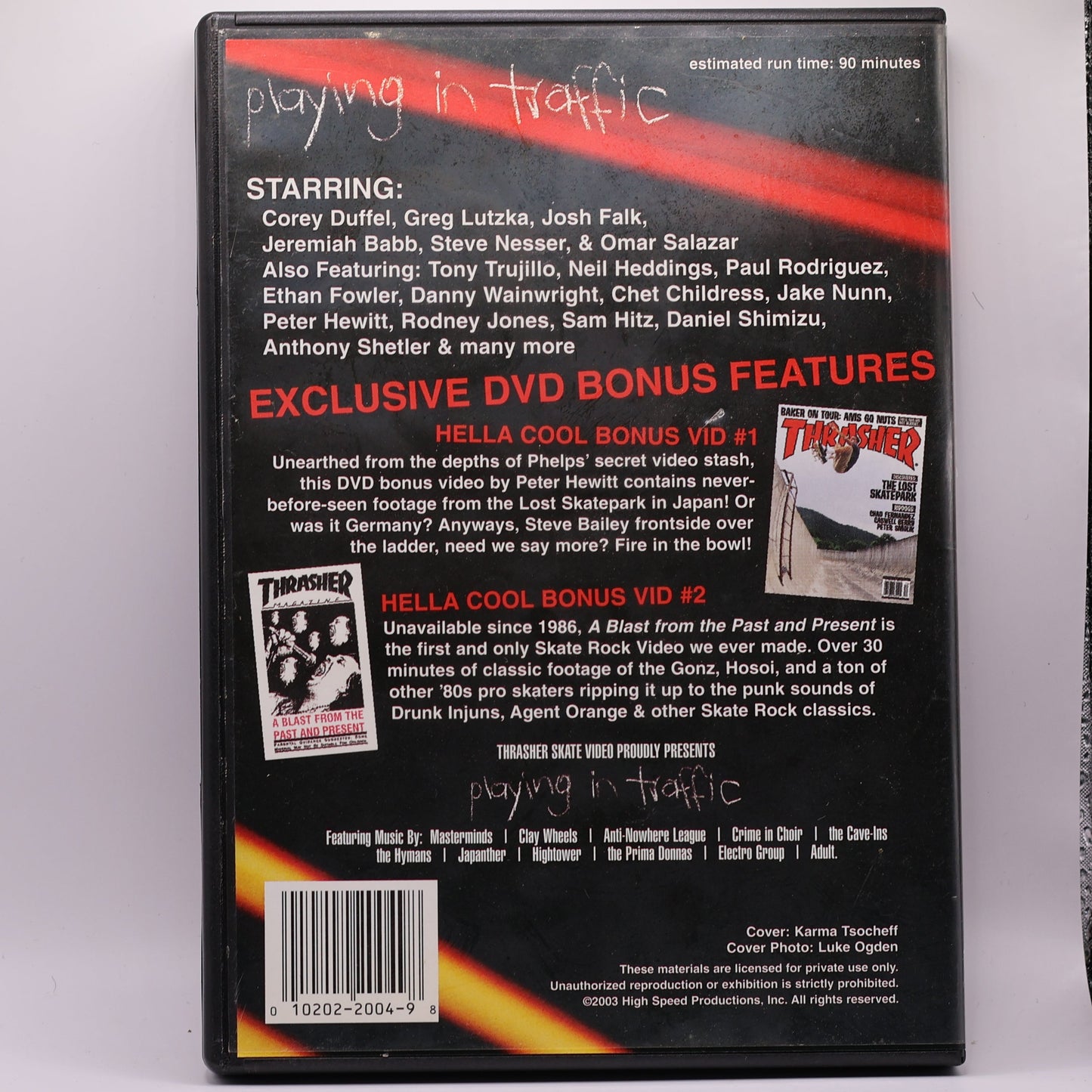 Thrasher Playing in Traffic Enhanced DVD – 2003 Skate Video Description