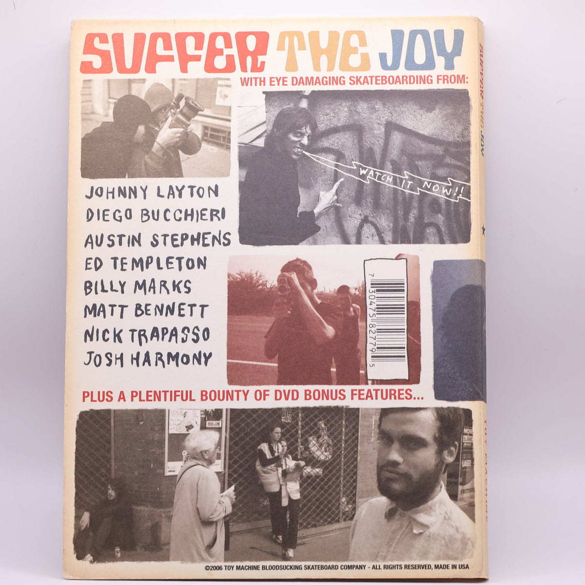 Toy Machine Suffer the Joy Skateboarding DVD – Ed Templeton – 2006