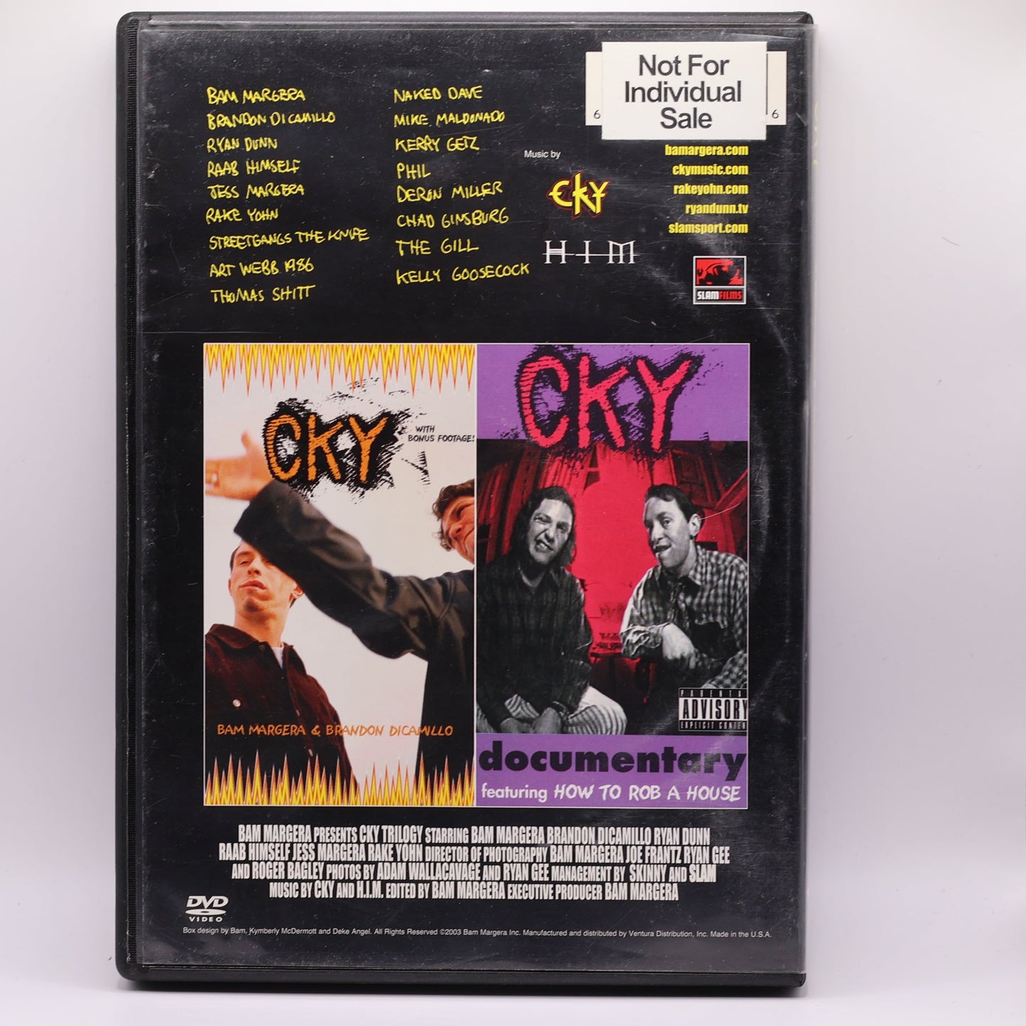 CKY Trilogy: Round 1 DVD – Bam Margera & Ryan Dunn – 2003