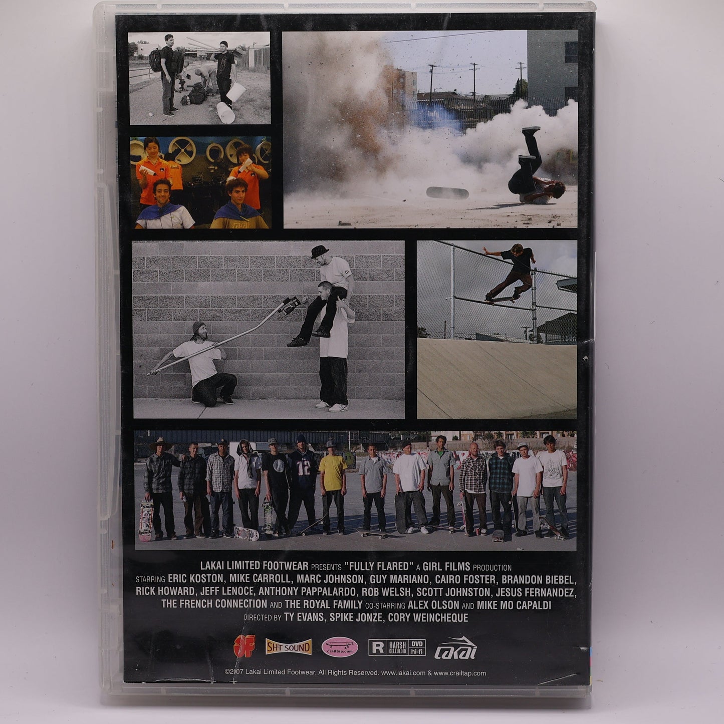 Lakai Fully Flared Skateboarding DVD – Guy Mariano & Marc Johnson – 2007-Damaged Case