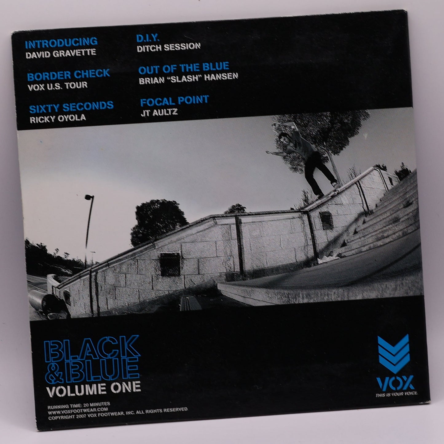 VOX Black & Blue Volume One Skateboarding DVD (2007) – Ricky Oyola / David Gravette