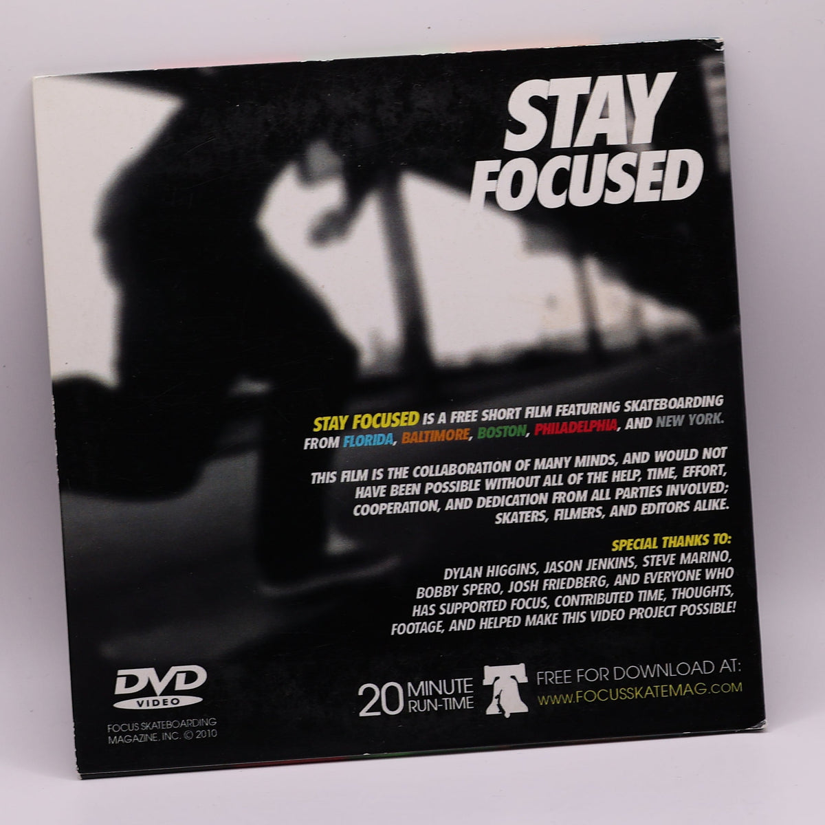 Focus Skateboarding Magazine Stay Focused DVD (2010) – East Coast Skate Video