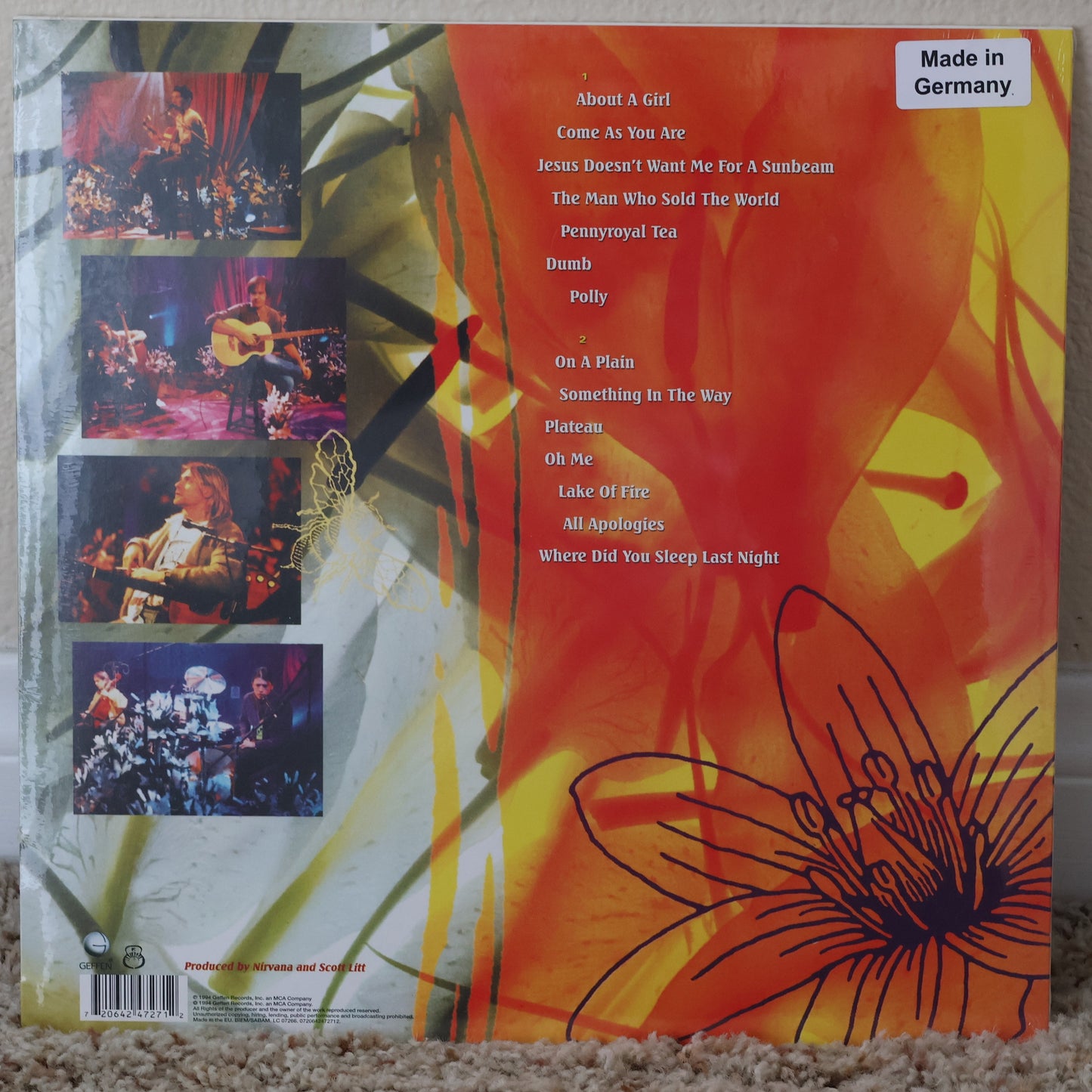 Nirvana - MTV Unplugged in New York Vinyl LP (Import Pressing, Sealed)