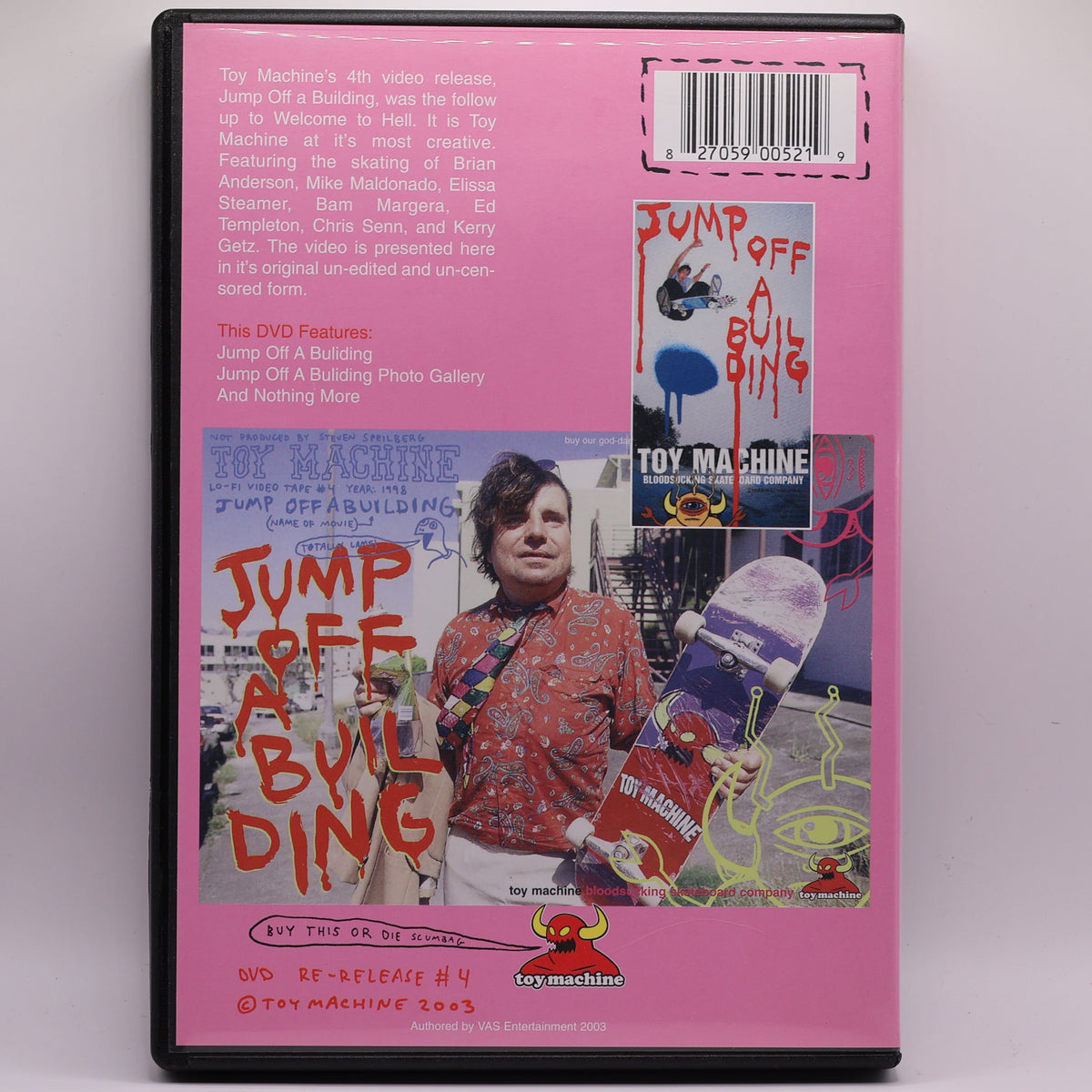 Toy Machine Skateboards: Jump Off A Building (DVD) – Ed Templeton Skate Video
