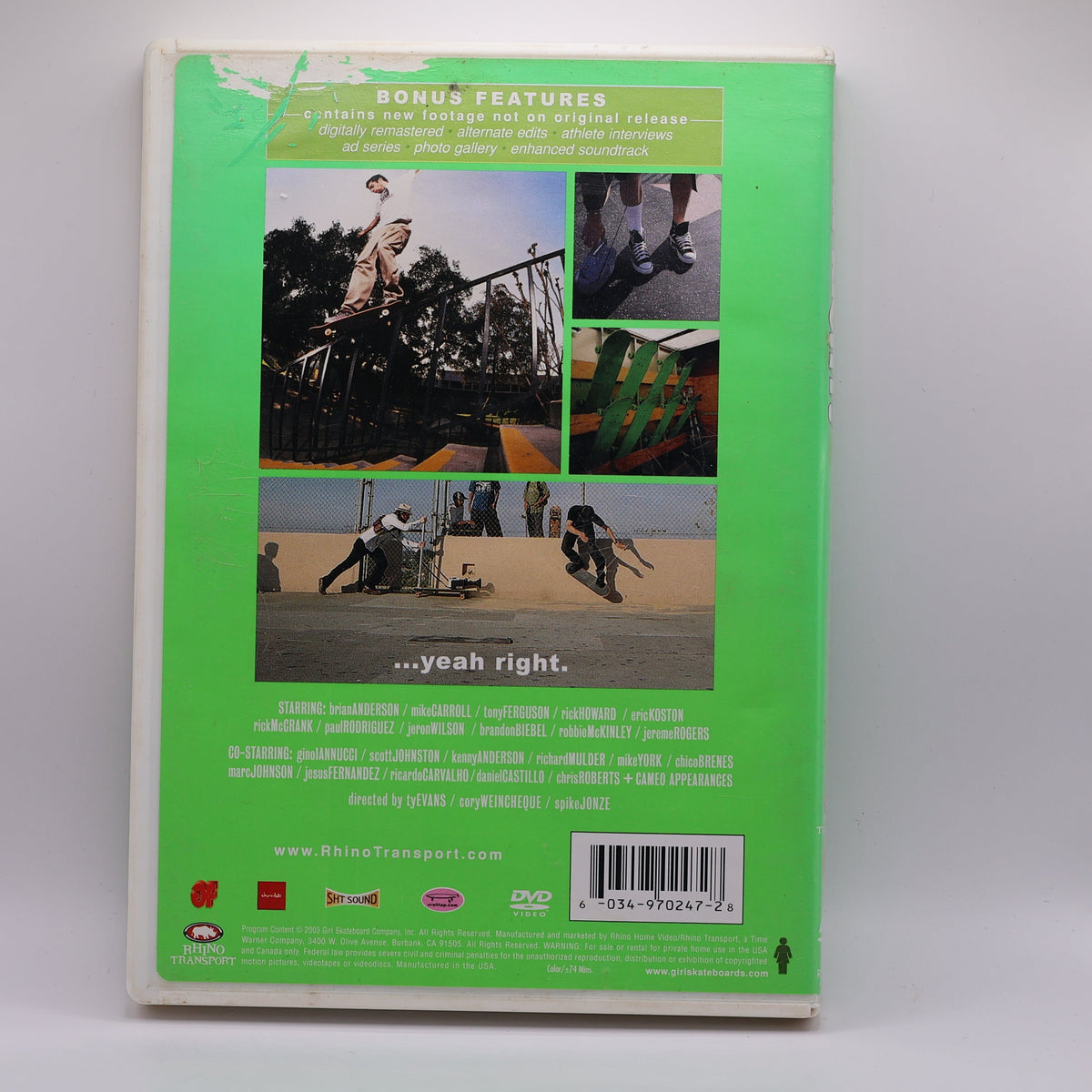 Girl Skateboards Yeah Right! DVD (2003) – Spike Jonze Skate Video