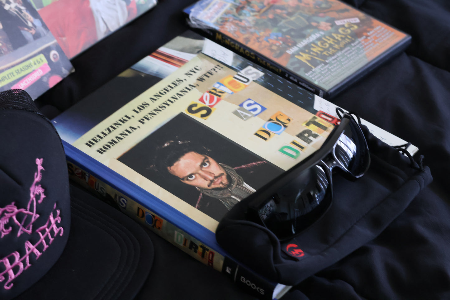 Rare Bam Margera Collection | Signed Book, Viva La Bam DVDs, Minghags, Haggard, CKY Photos, Hat & More