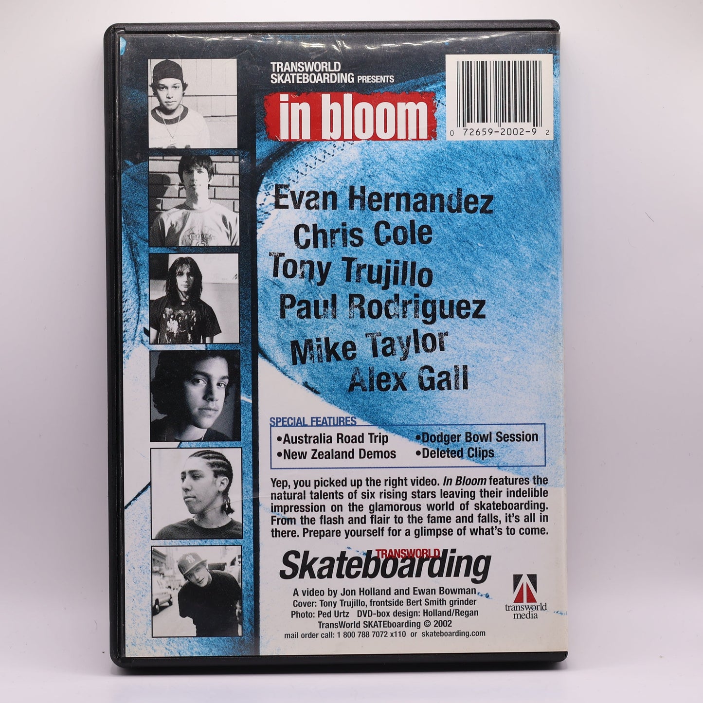 Transworld Skateboarding In Bloom DVD – Video Thirteen 2002 Chris Cole P-Rod