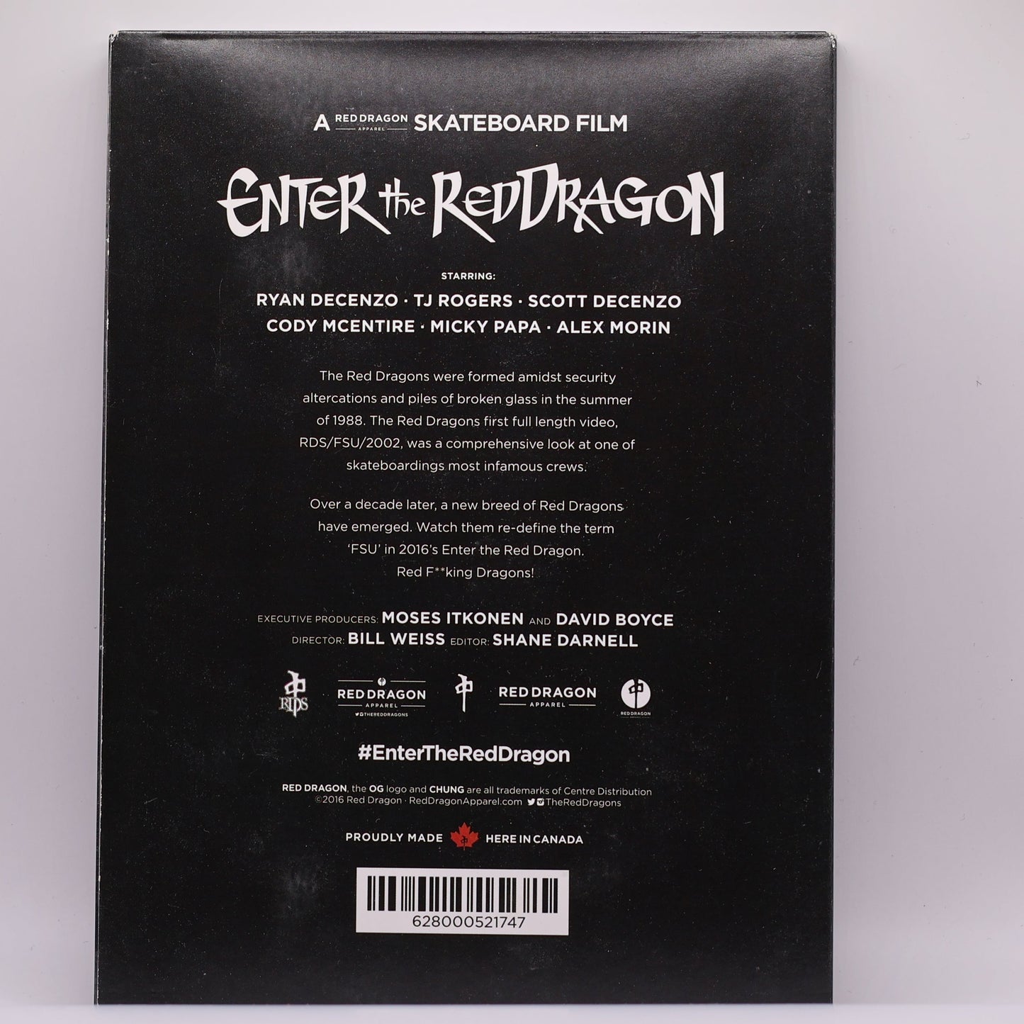 RDS Enter the Red Dragon Skateboarding DVD – Red Dragons – 2016 – Used