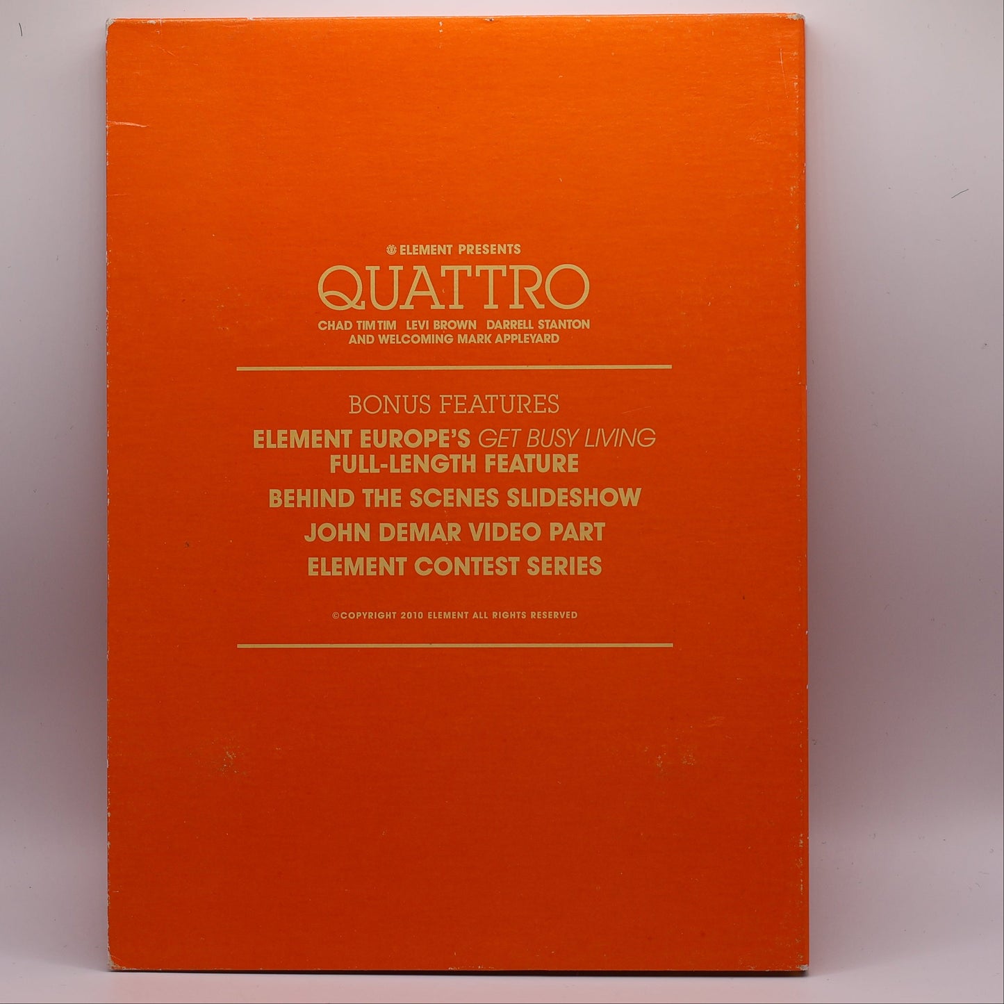 Element Quattro Skateboarding DVD – Mark Appleyard – 2010