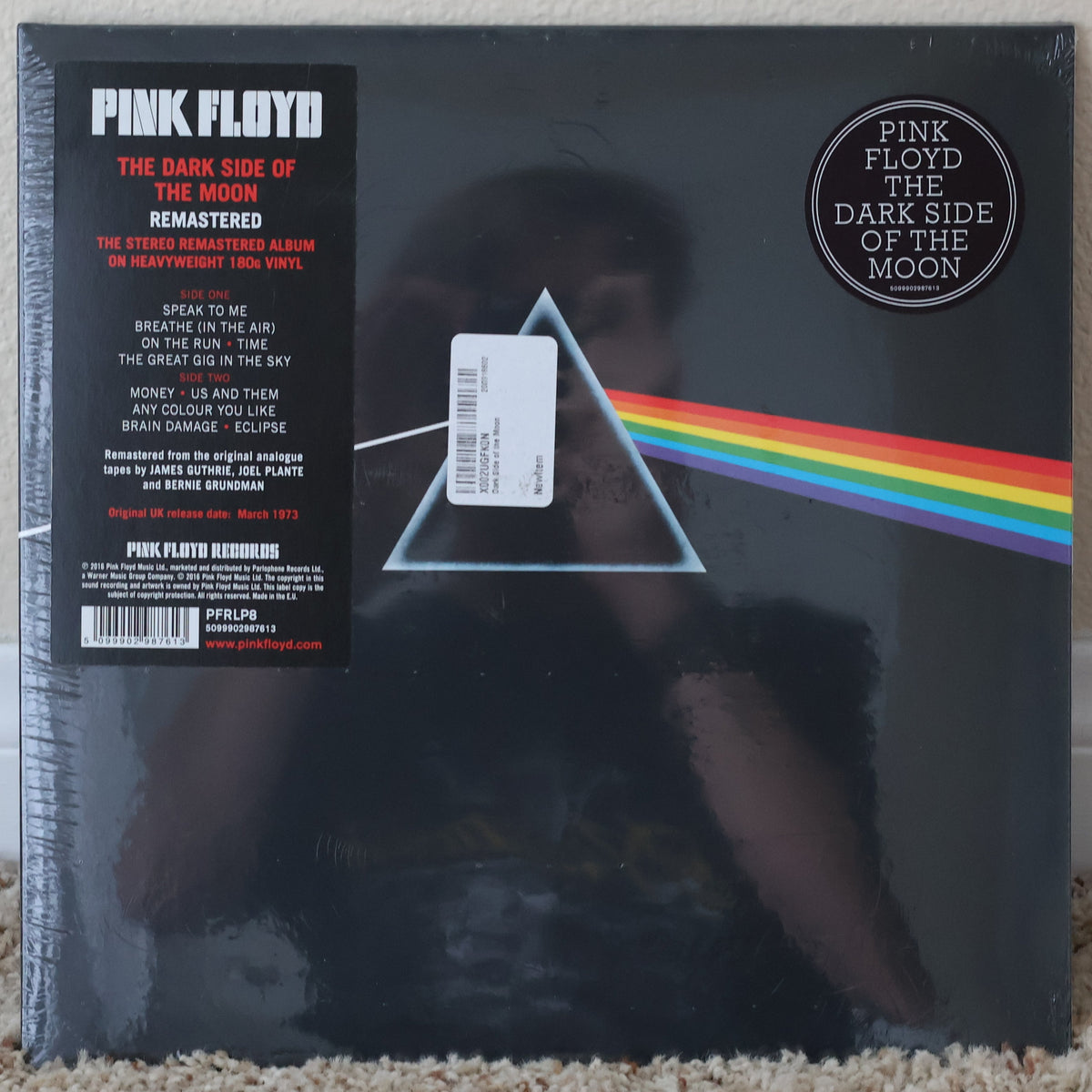 Pink Floyd - The Dark Side of the Moon Vinyl LP (180g Remastered, Factory Sealed, PFRLP8)