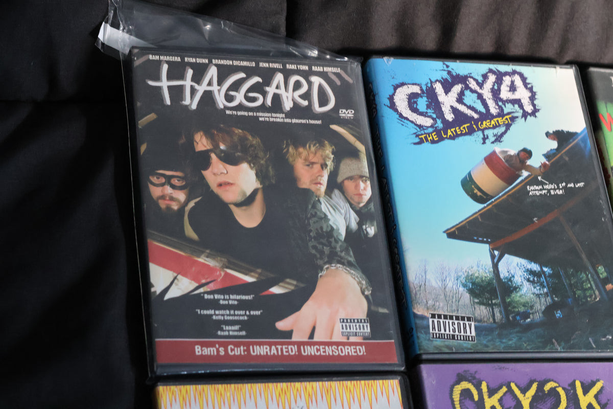 Bam Margera CKY Jackass DVD Lot – Complete Viva La Bam, Haggard & Minghags