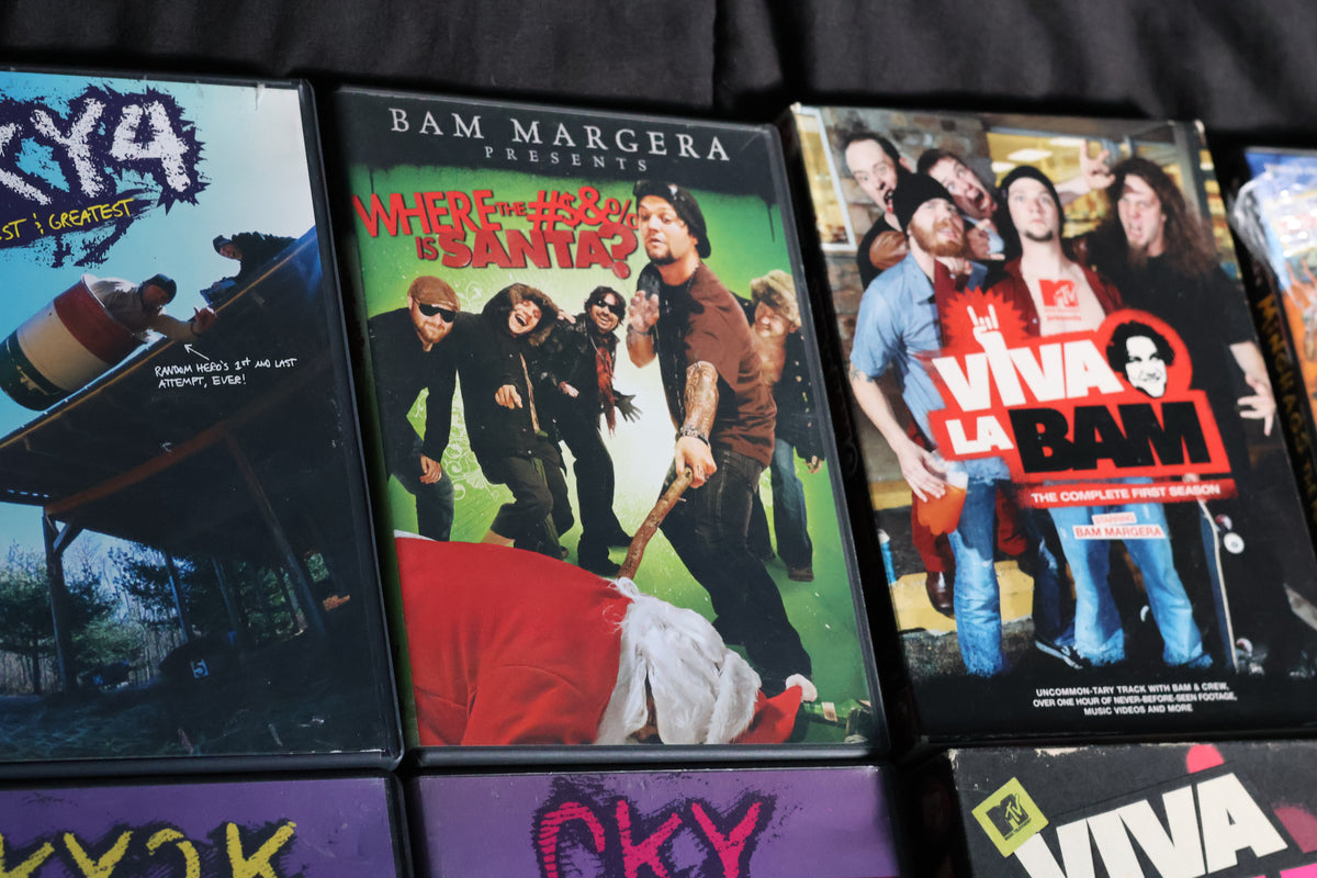 Bam Margera CKY Jackass DVD Lot – Complete Viva La Bam, Haggard & Minghags