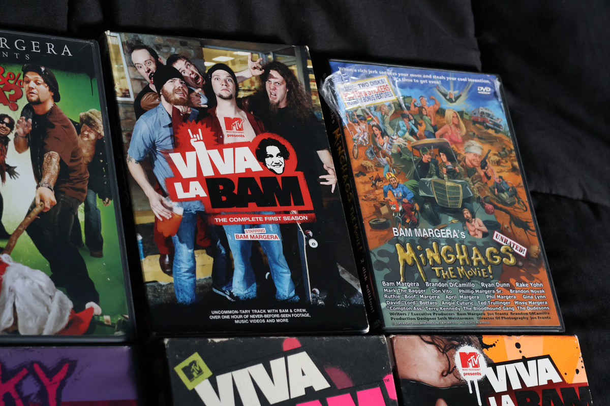 Bam Margera CKY Jackass DVD Lot – Complete Viva La Bam, Haggard & Minghags