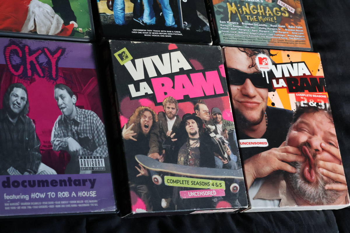 Bam Margera CKY Jackass DVD Lot – Complete Viva La Bam, Haggard & Minghags