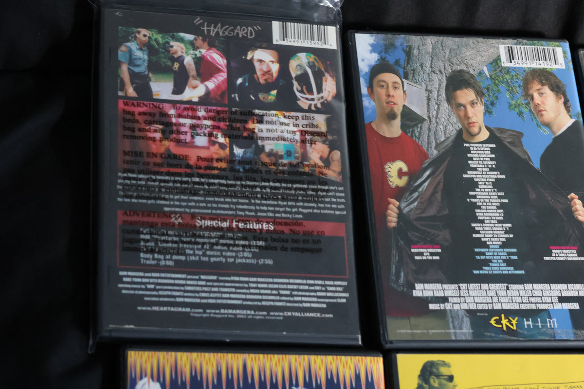 Bam Margera CKY Jackass DVD Lot – Complete Viva La Bam, Haggard & Minghags