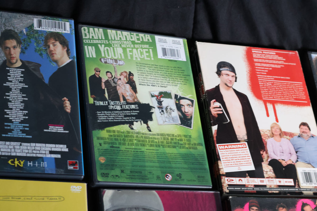 Bam Margera CKY Jackass DVD Lot – Complete Viva La Bam, Haggard & Minghags